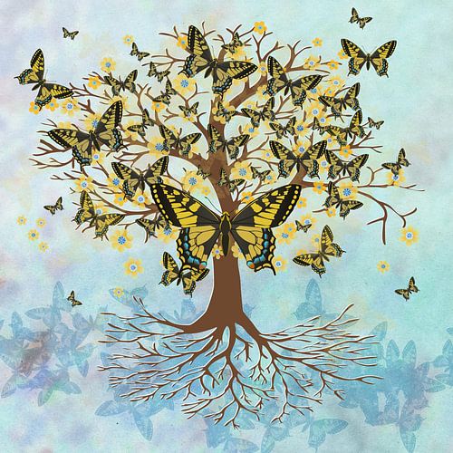 Tree of life with queen pages