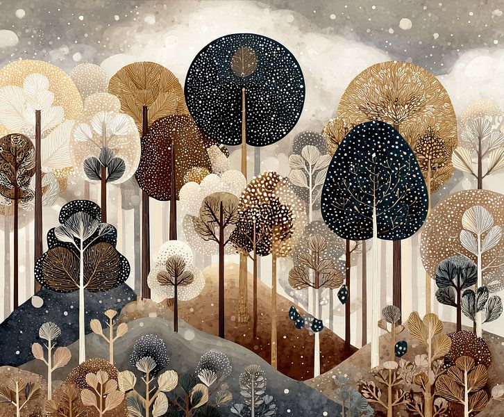 Tree landscape | Enchanted Woodland Escape by Flower Studio