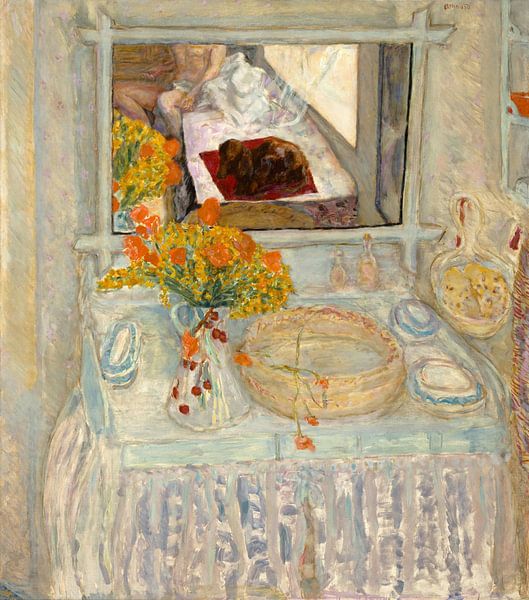 Kaptafel en spiegel, Pierre Bonnard van Meesterlijcke Meesters