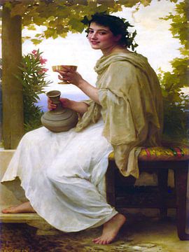 William-Adolphe Bouguereau - Bacchante (1894) van Timeless Artworks