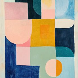 Pastel Abstract | Pastel Geometry by Wonderful Art