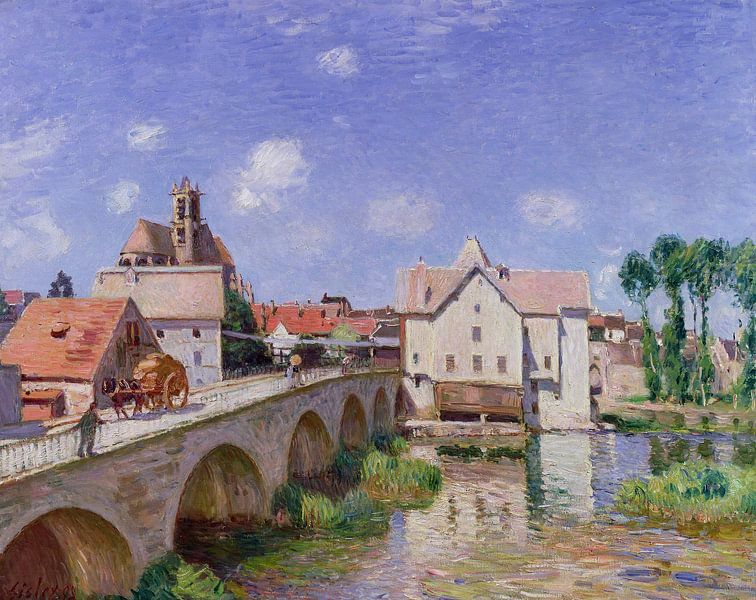 Alfred Sisley,The Bridge at Moret by finemasterpiece