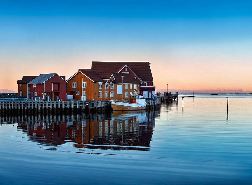Rustic harbour of Finnøya, Norway by qtx