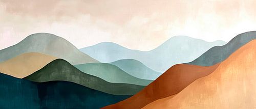 Berge und Täler von Poster Art Shop