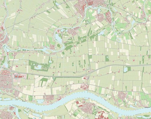 Kaart van Lingewaal