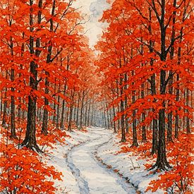 Beech winter by Karl-Heinz Lüpke