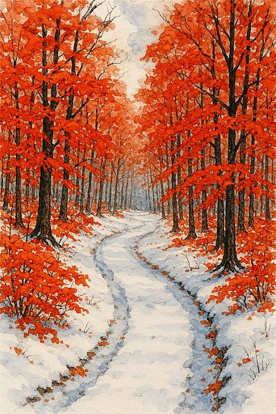 Beech winter by Karl-Heinz Lüpke