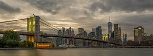 New York - Manhattan skyline Brooklyn Bridge