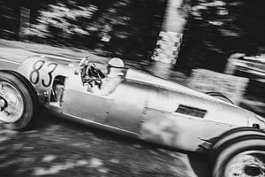 Auto Union Grand Prix Rennwagen Typ C V16 Silberpfeil fährt schnell