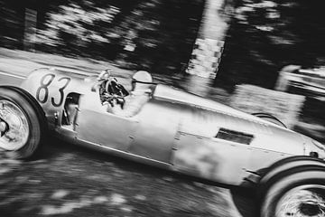 Auto Union Grand Prix Rennwagen Type C V16 driving at high speed by Sjoerd van der Wal