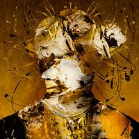 Figuratieve kunst abstract goud