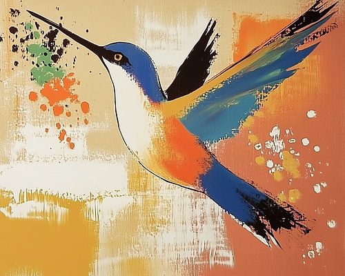 Oiseau de glace | Oiseau de glace avec couleurs