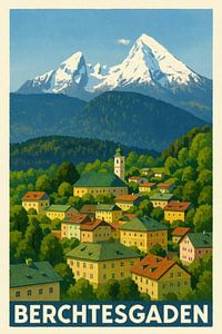 Berchtesgaden – Vieille ville avec panorama alpin