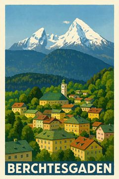 Berchtesgaden – Vieille ville avec panorama alpin