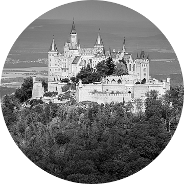 Burg Hohenzollern in Zwart-Wit