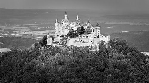 Burg Hohenzollern in Zwart-Wit
