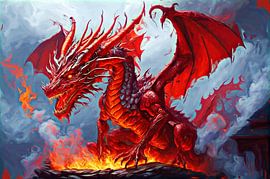 Red dragon by DeVerviersBelgium