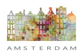 Amsterdam Stadtbild in warmen Tönen von Dina Dankers