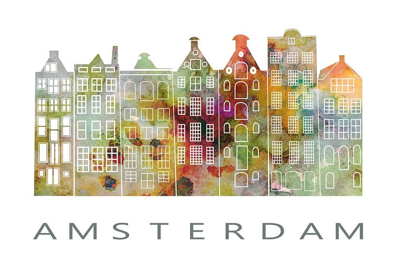 Amsterdam Cityscape in Warm Tones by Dina Dankers