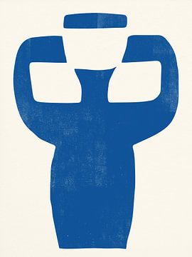 Vaas Blauw 04 van The Printable Studio