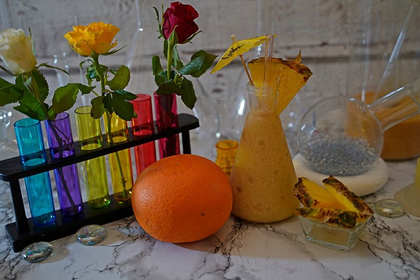Ananas-Kokosnuss-Cocktail mit Grapefruit von Babetts Bildergalerie