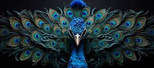 Le paon dans la nature