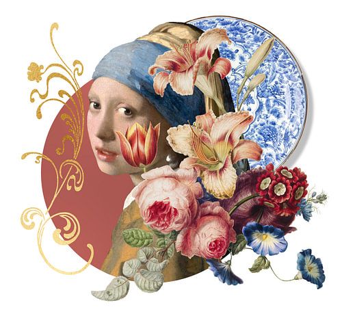 Meisje met de Parel - a Delft in Summer Collage