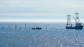 Pêcheurs sur le Markermeer sur Martina Dol
