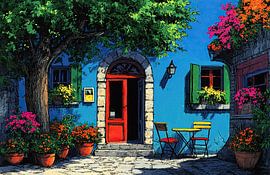 Bunte Tür von OMG Art