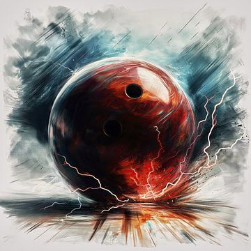 Flying sparks during bowling by Frank Heinz