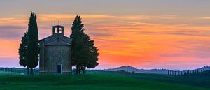 Kapelle Madonna di Vitaleta, Toskana, Italien