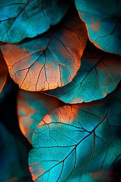 Bunte Blätter im Lichtspiel von Poster Art Shop