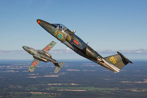 Zweedse Luchtmacht Saab Sk60s