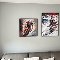 Klantfoto: Alpineskiën #ski #skiën #sport van JBJart Justyna Jaszke, als ArtFrame