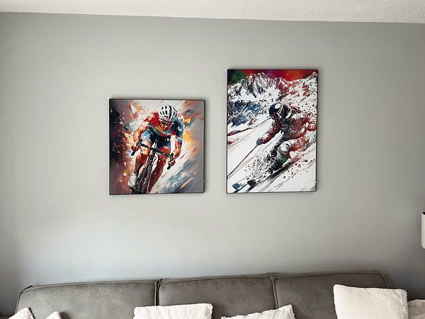 Customer photo: Alpine skiing #ski #skiing #sport by JBJart Justyna Jaszke, on ArtFrame