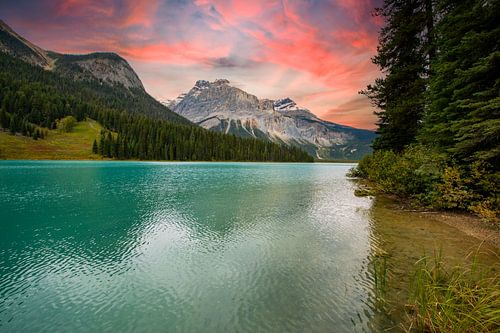 Lac Louise, parc national de Banff en Alberta, Canada sur Gert Hilbink