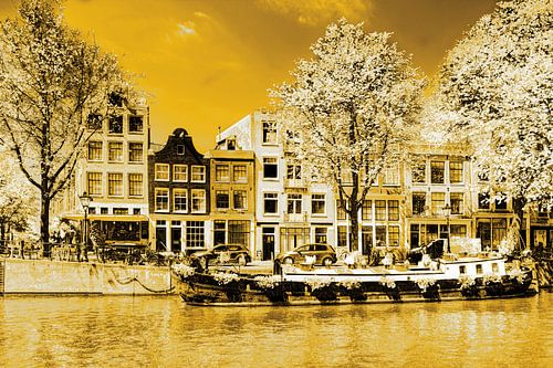 Prinsengracht Jordaan Amsterdam Nederland Goud