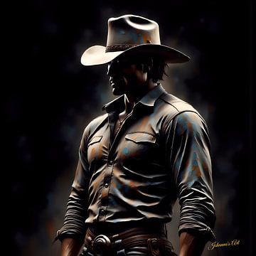 Country & Western - Silhouette de l'Ouest sur Johannas Art Creations