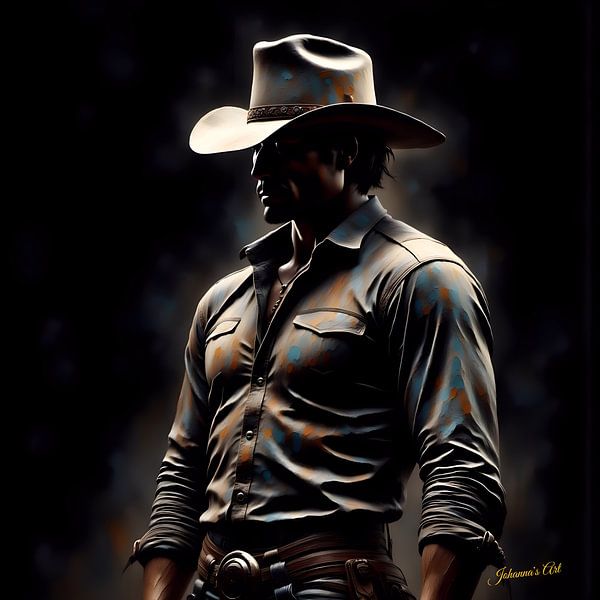 Country &amp; Western - Silhouette des Westens von Johannas Art Creations