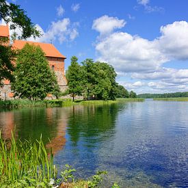Burg Trakai am Galve-See von Gisela Scheffbuch