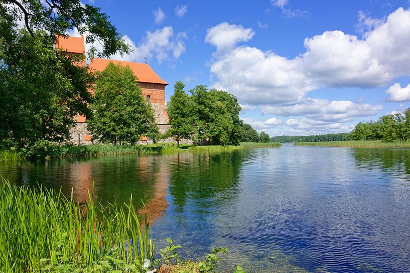 Burg Trakai am Galve-See von Gisela Scheffbuch