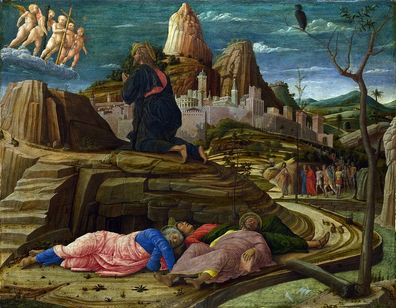 Andrea Mantegna, Der unerträgliche Schmerz im Garten von Gethsemane, 1455-1456 von Atelier Liesjes