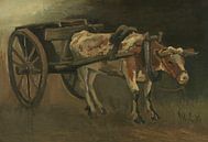 Oxcart, Vincent van Gogh von Meisterhafte Meister Miniaturansicht