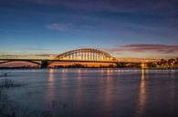 Waal bridge Nijmegen with beautiful sky by Patrick Verhoef thumbnail