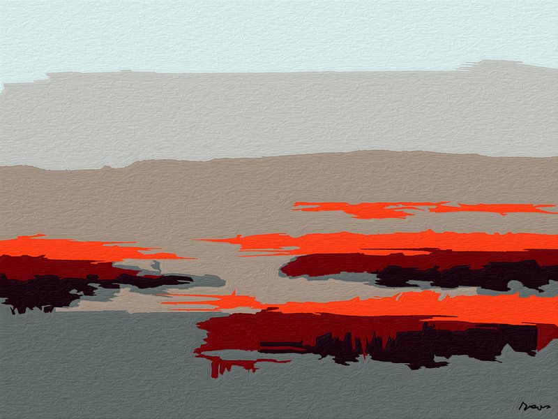 Oceaan Yin. (Landschap) van SydWyn Art