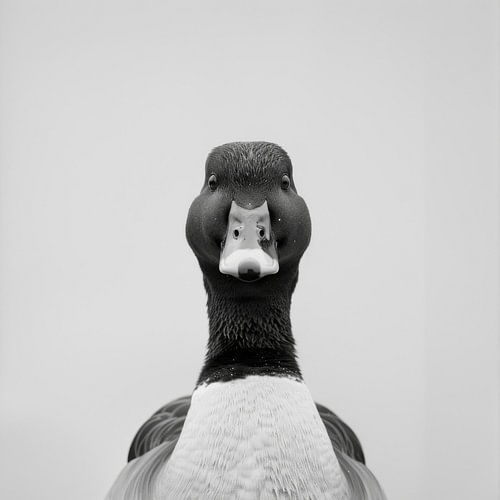 Eend - zwart-wit fotografie