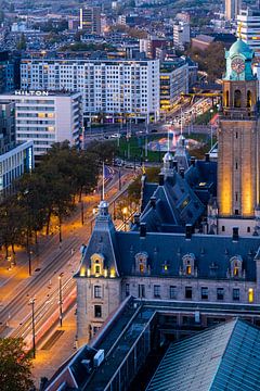 Rotterdam Centrum uit de hoogte bekeken van Annemieke Klijn