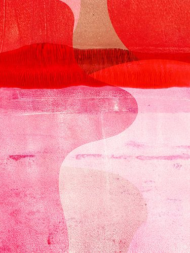 Abstracte horizon in warme kleuren 2