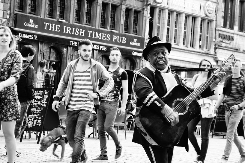 Anvers - Musicien de rue par Maurice Weststrate