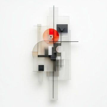 Hedendaagse fragmentatie - toekomstgerichte vorm van Klaus Tesching - Art-AI